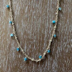 Kendra Scott Delicate Beaded Necklace-Teal